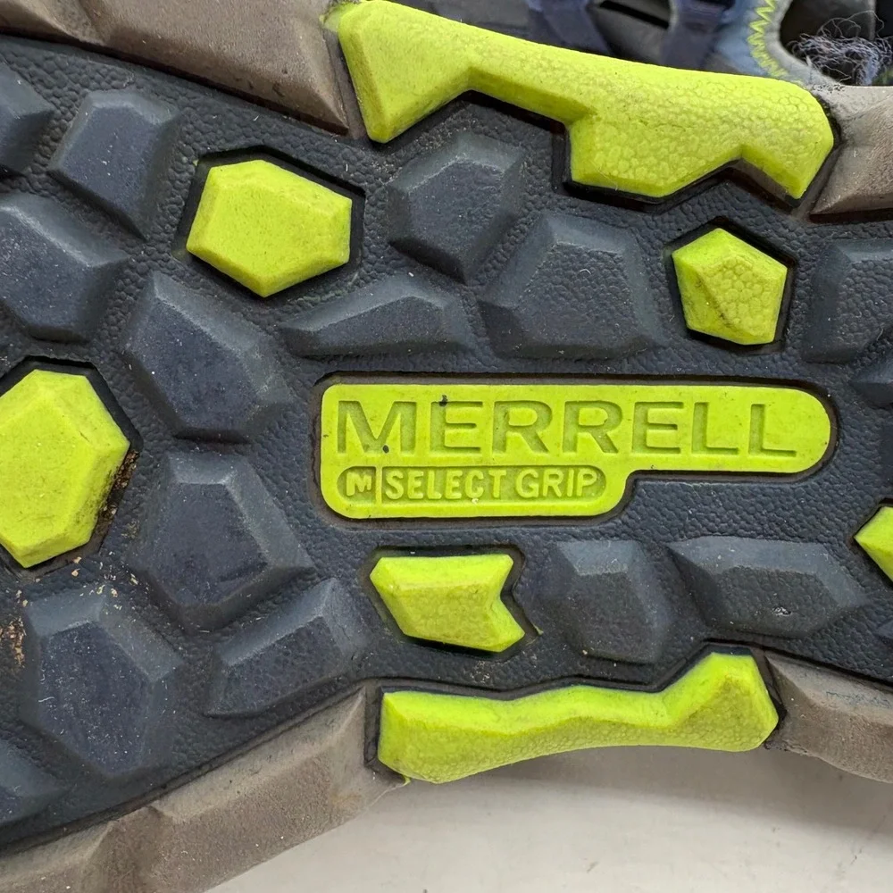 Merrell Hydro Mens 7 Navy Blue Leather Water Sandals‎ Hiking Shoes
